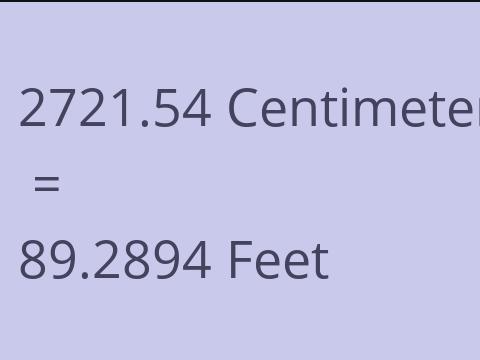 2721.54 CM TO FEET