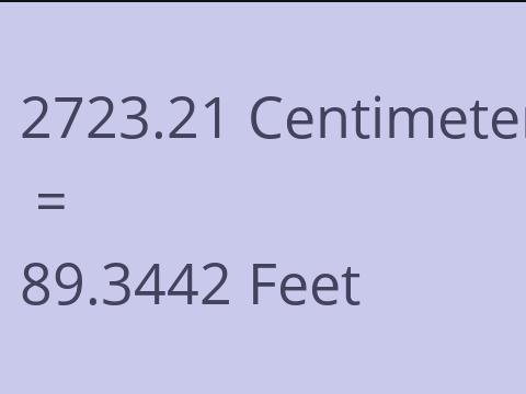2723.21 CM TO FEET