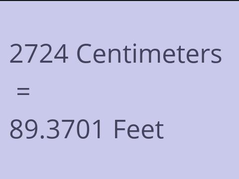 2724 CM TO FEET