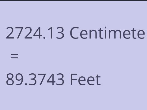 2724.13 CM TO FEET