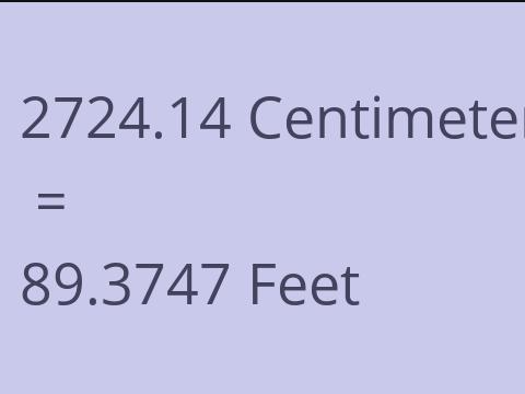 2724.14 CM TO FEET