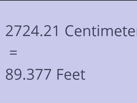 2724.21 CM TO FEET