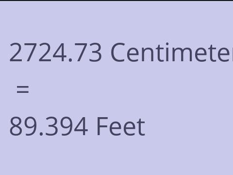 2724.73 CM TO FEET