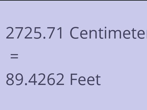 2725.71 CM TO FEET