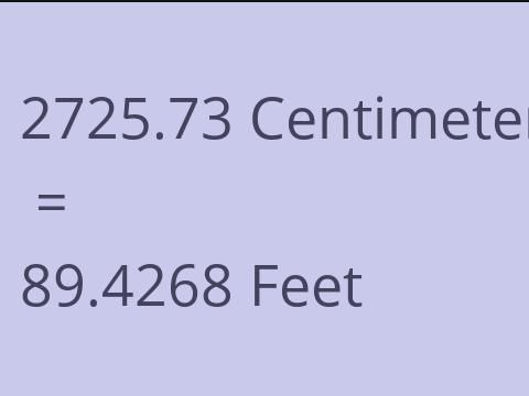 2725.73 CM TO FEET