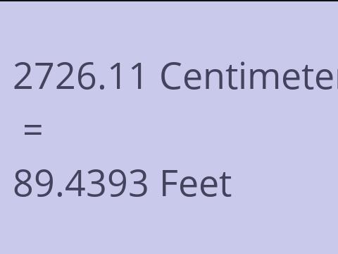 2726.11 CM TO FEET