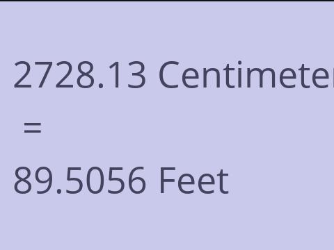 2728.13 CM TO FEET