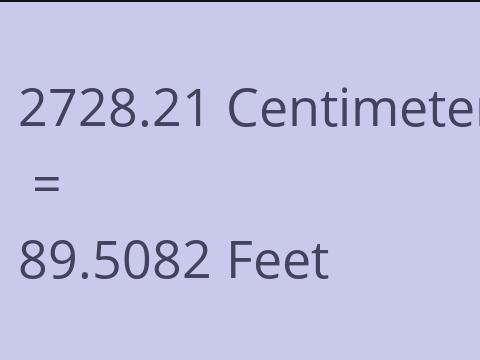 2728.21 CM TO FEET
