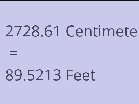 2728.61 CM TO FEET