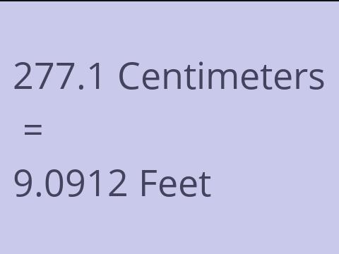 277.1 CM TO FEET