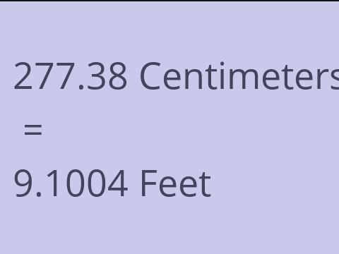 277.38 CM TO FEET