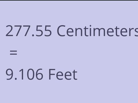 277.55 CM TO FEET