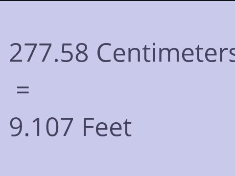 277.58 CM TO FEET