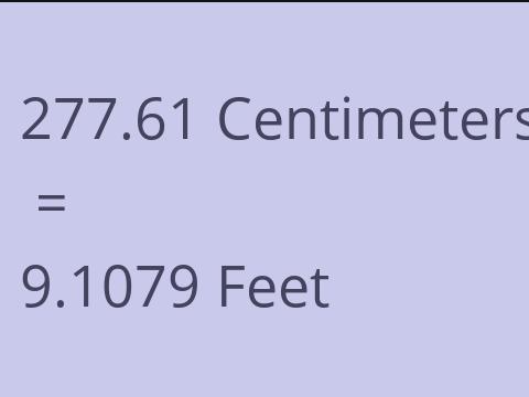 277.61 CM TO FEET