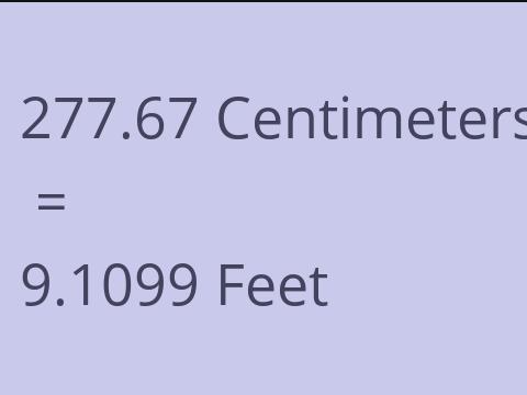 277.67 CM TO FEET