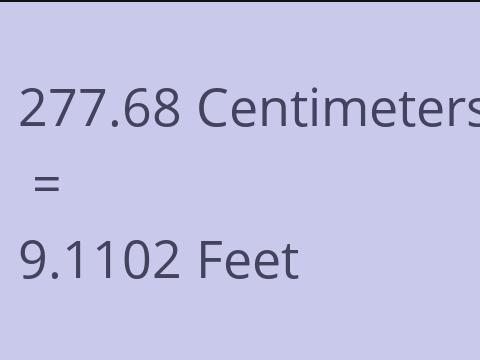 277.68 CM TO FEET