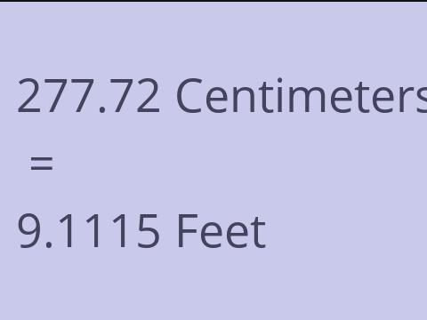 277.72 CM TO FEET