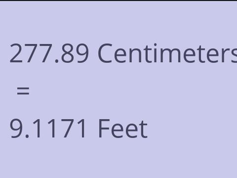 277.89 CM TO FEET