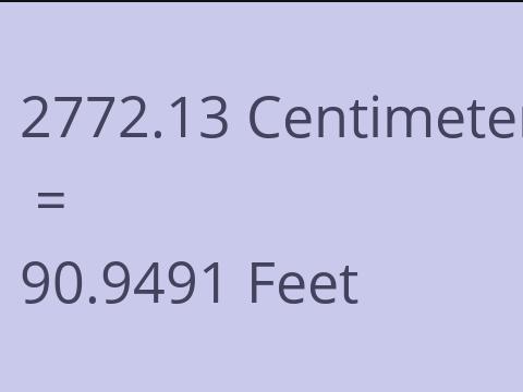 2772.13 CM TO FEET