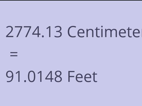 2774.13 CM TO FEET