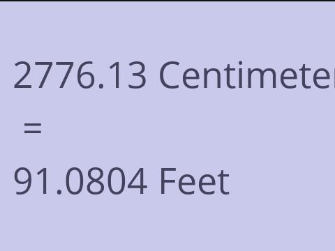 2776.13 CM TO FEET