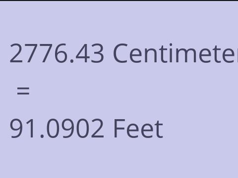 2776.43 CM TO FEET