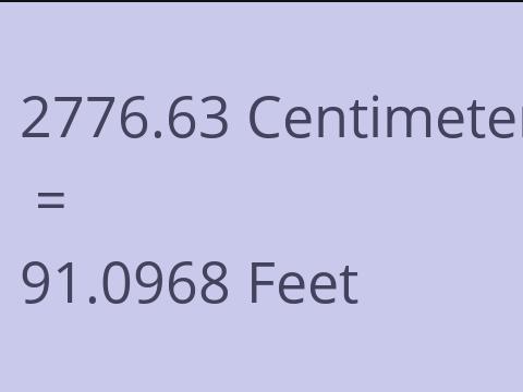 2776.63 CM TO FEET