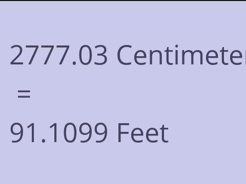 2777.03 CM TO FEET