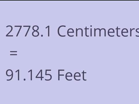 2778.1 CM TO FEET