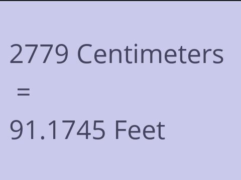 2779 CM TO FEET
