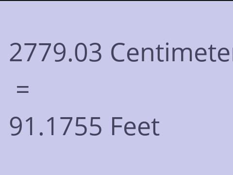 2779.03 CM TO FEET