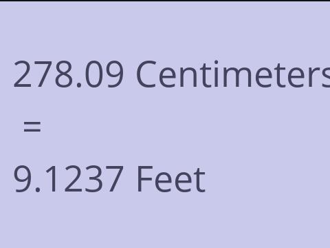 278.09 CM TO FEET