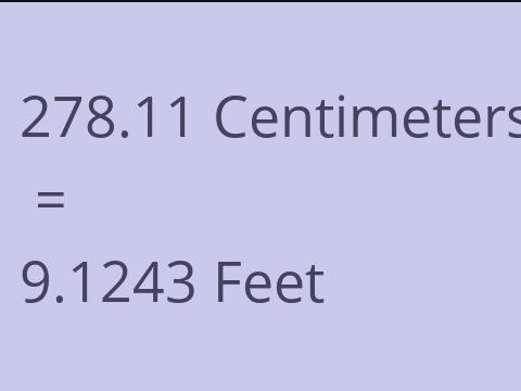 278.11 CM TO FEET