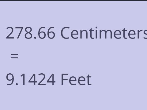 278.66 CM TO FEET