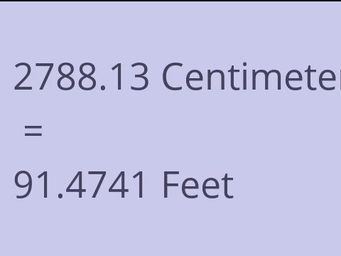2788.13 CM TO FEET