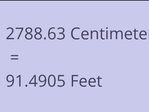 2788.63 CM TO FEET