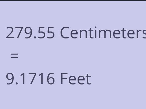 279.55 CM TO FEET