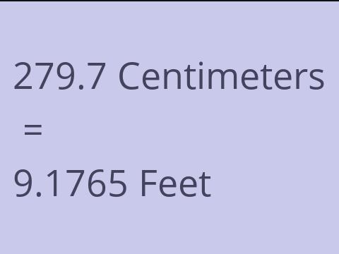 279.7 CM TO FEET