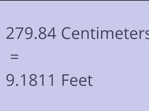 279.84 CM TO FEET