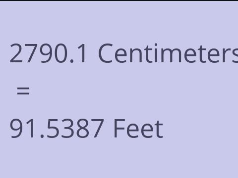 2790.1 CM TO FEET
