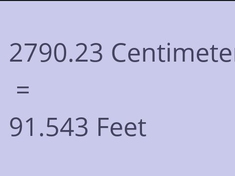 2790.23 CM TO FEET