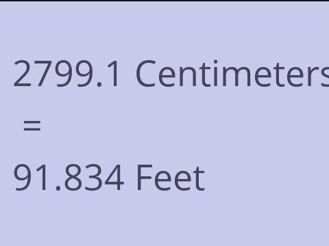 2799.1 CM TO FEET