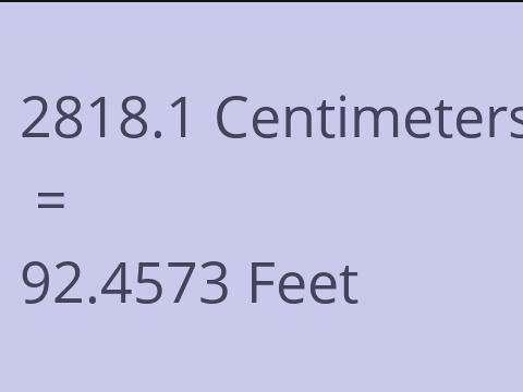 2818.1 CM TO FEET