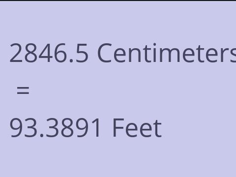 2846.5 CM TO FEET