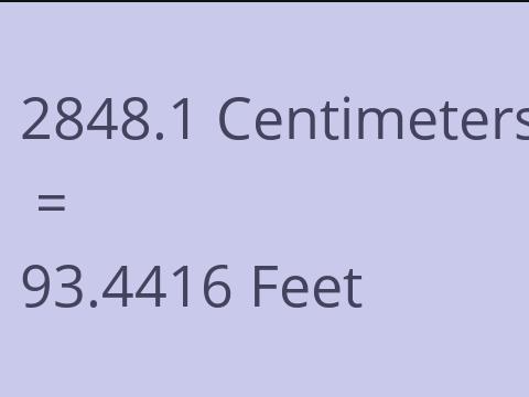 2848.1 CM TO FEET