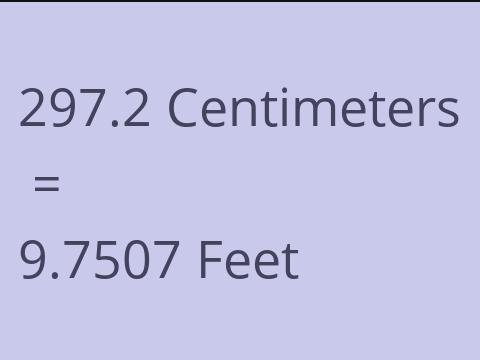 297.2 CM TO FEET