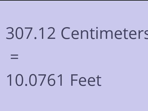 307.12 CM TO FEET