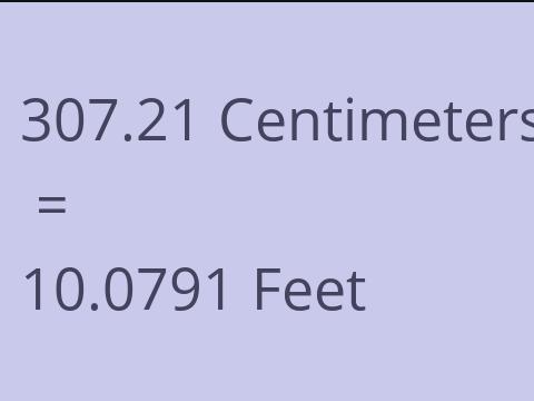 307.21 CM TO FEET