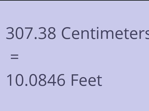 307.38 CM TO FEET