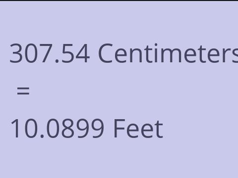 307.54 CM TO FEET